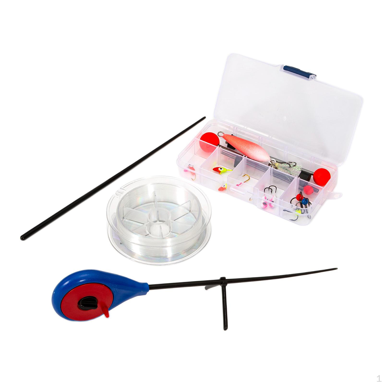 Ice Fishing Rod Set Jigs Winter High Stability