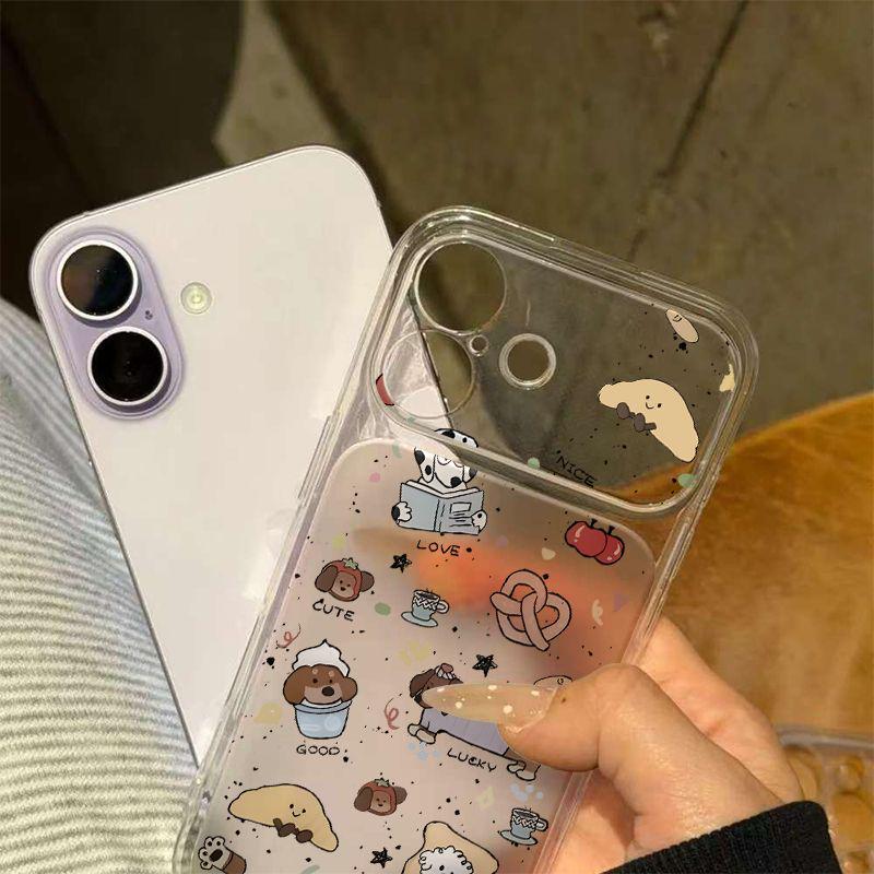 

Tea Bread Puppy Case for 17ProMax16/15Pro/14/13Pro with Korean Cartoon Design iPhone 13