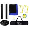 Sistema di Rete Portatile da Pallavolo per Esterni, Pali in Acciaio Regolabili in Altezza, Set da Pallavolo Professionale con Pallone in PVC, Pompa, Borsa per il Trasporto, Robusto