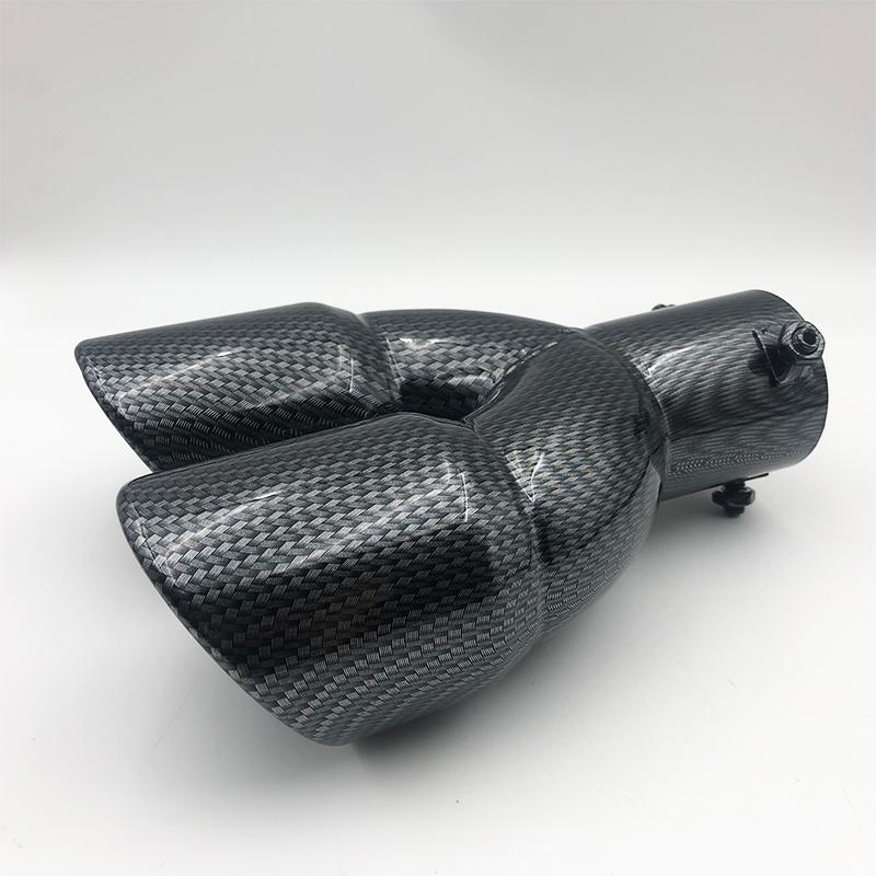 Universal 63mm Car Muffler Exhaust Tip Tail Pipe Stainless Steel Car Rear Tail Throat Car Accessories