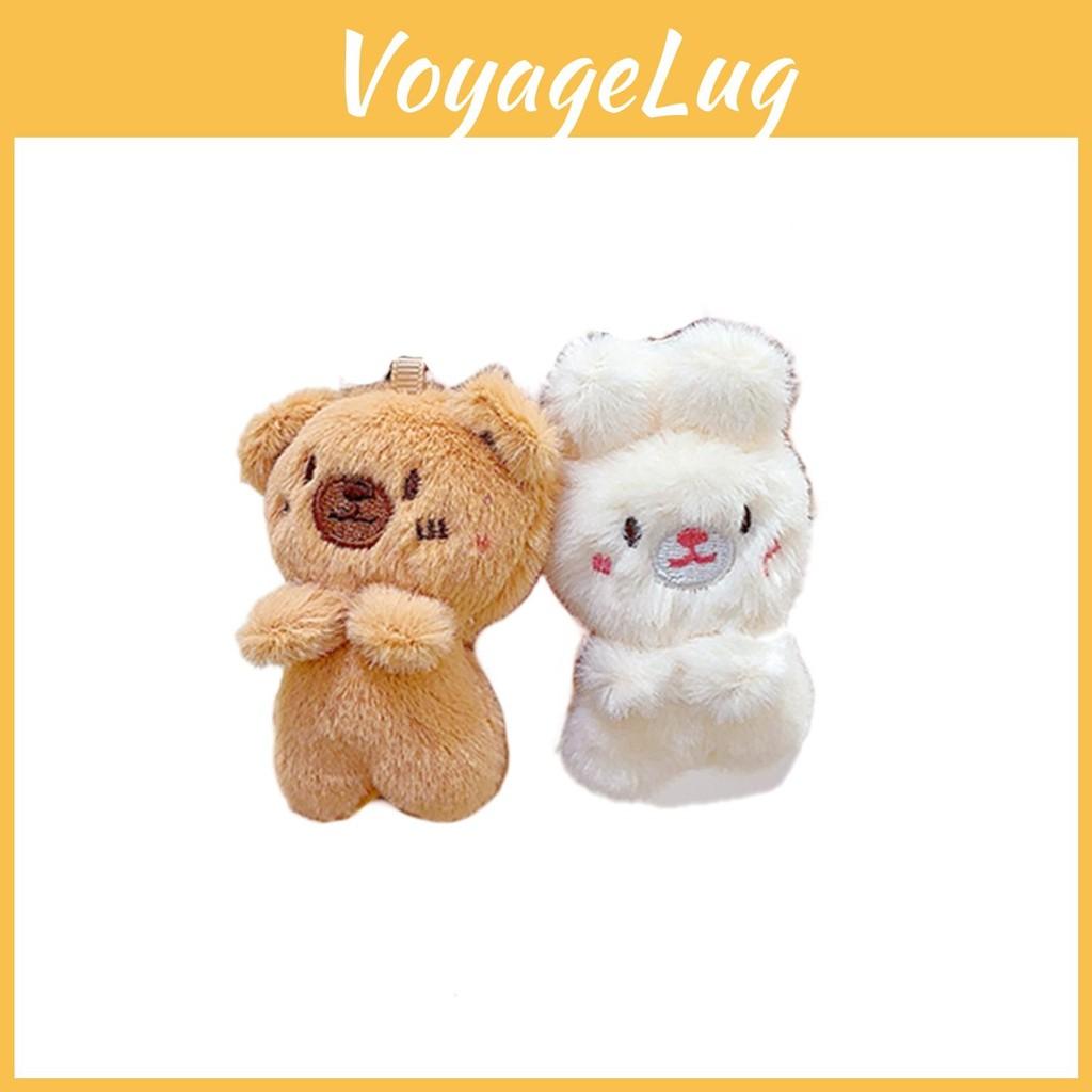 Plush Bear Rabbit Keychain Toy Stuffed Doll Bag Pendant Decoration Gift Kids