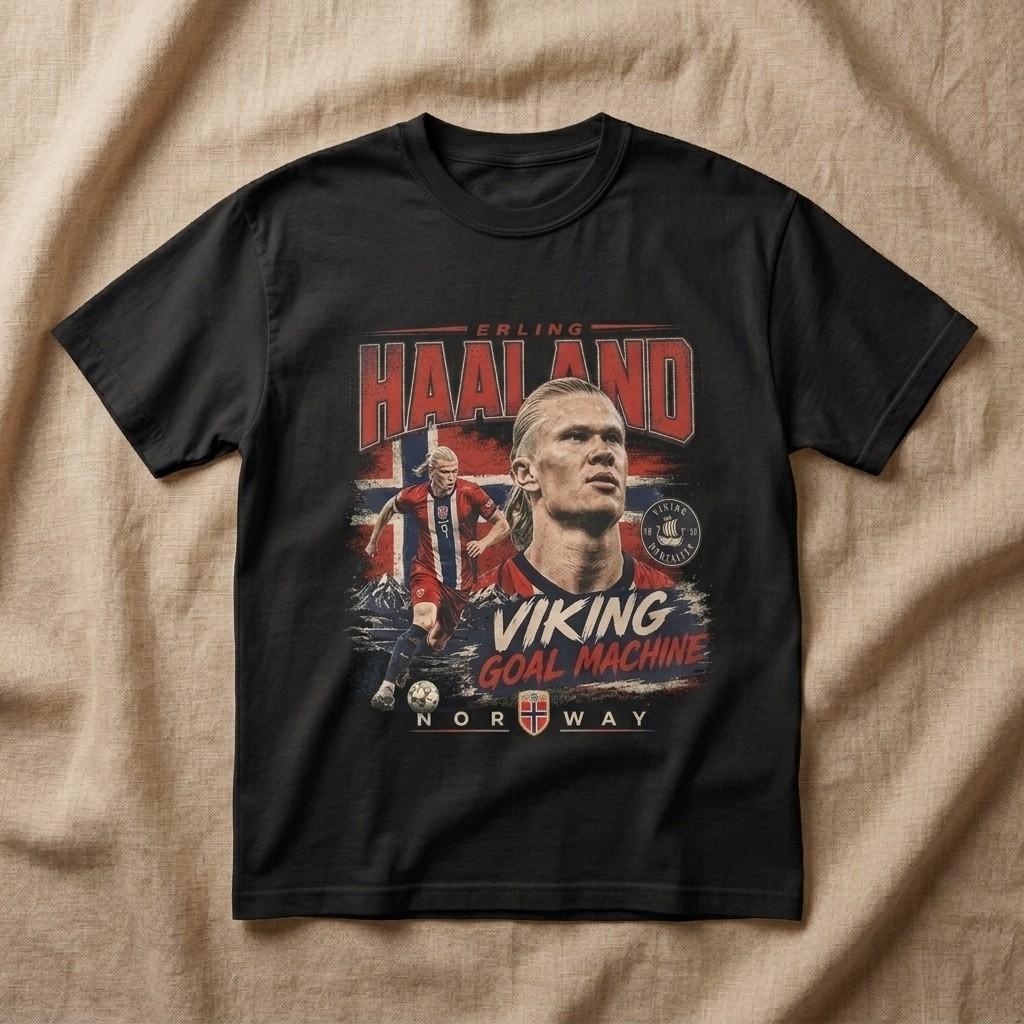 Comfort Colors Erling Haaland Shirt, Norway World Cup 2026 Vintage Tee Unisex T-Shirt S