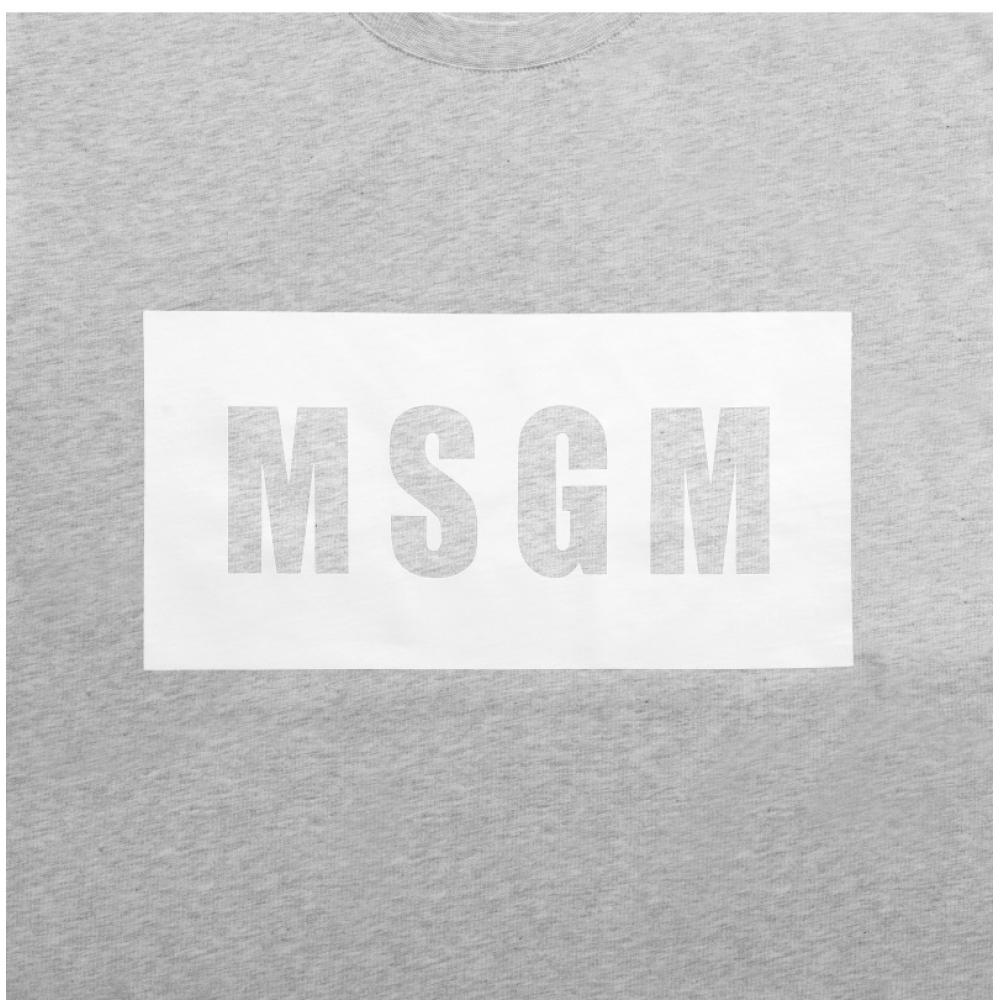 MSgm 3040mm67 217096 94 Box Logo Men S Short Sleeve Tee