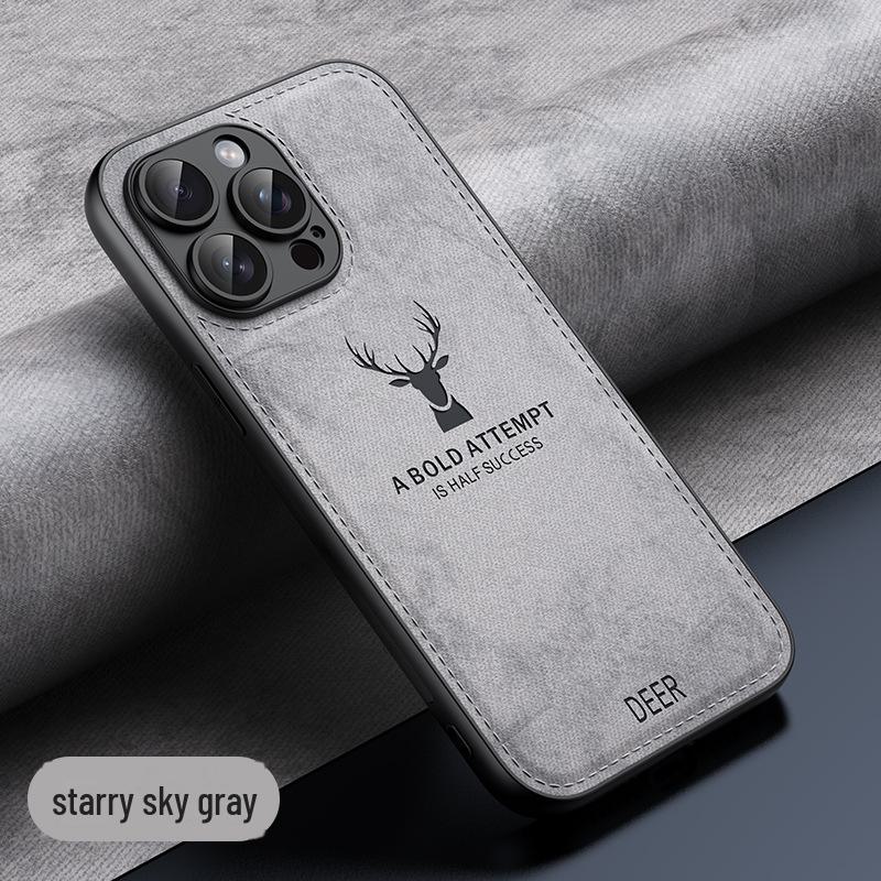 

Захисний чохол із повним покриттям із малюнком голови оленя для iPhone 15, 14 Pro Max, 13, 12 — дизайн проти падіння для чоловіків 13