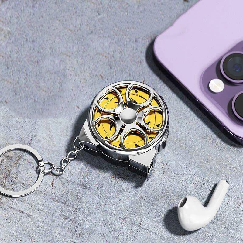 2M Soft Retractable Tape Measure Portable Keychain Lightweight Ruler for DIY Crafting Student Handcraft Projects