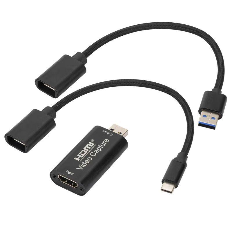 HDMI To USB High-Definition Capture Card for Laptop Monitoring & Game Live Streaming with Switch/PS4 Compatibility