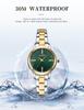 CURREN 9094 Women's Quartz Watch, Small Dial, Steel Band, Rhinestone Inlaid, Korean Fashion Style.