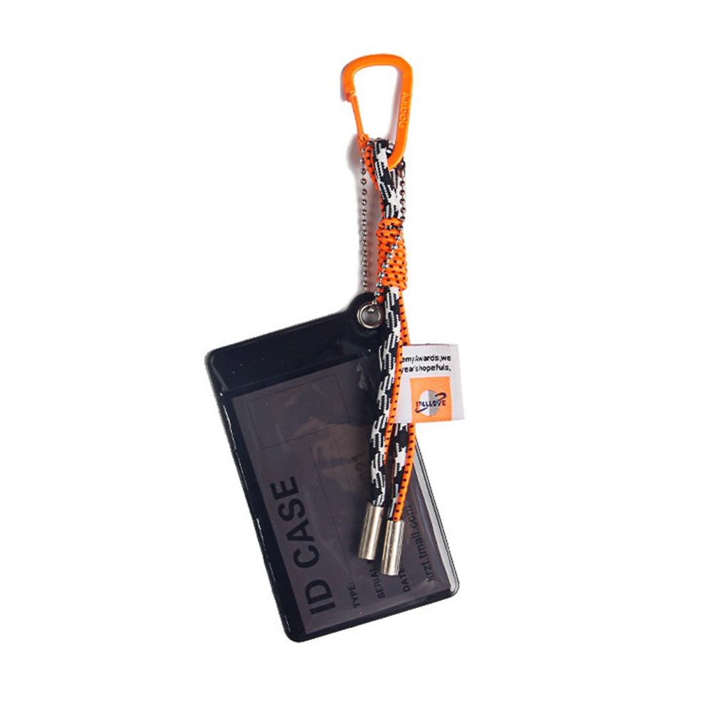 PVC Material ID Card Strap Transparent Credential Holder Card Holder Lanyard  Name Credit