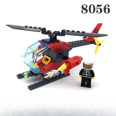 89 pezzi di blocchi di costruzione della serie City City Fire Rescue Elicottero Building Blocks assemblare giocattoli per bambini