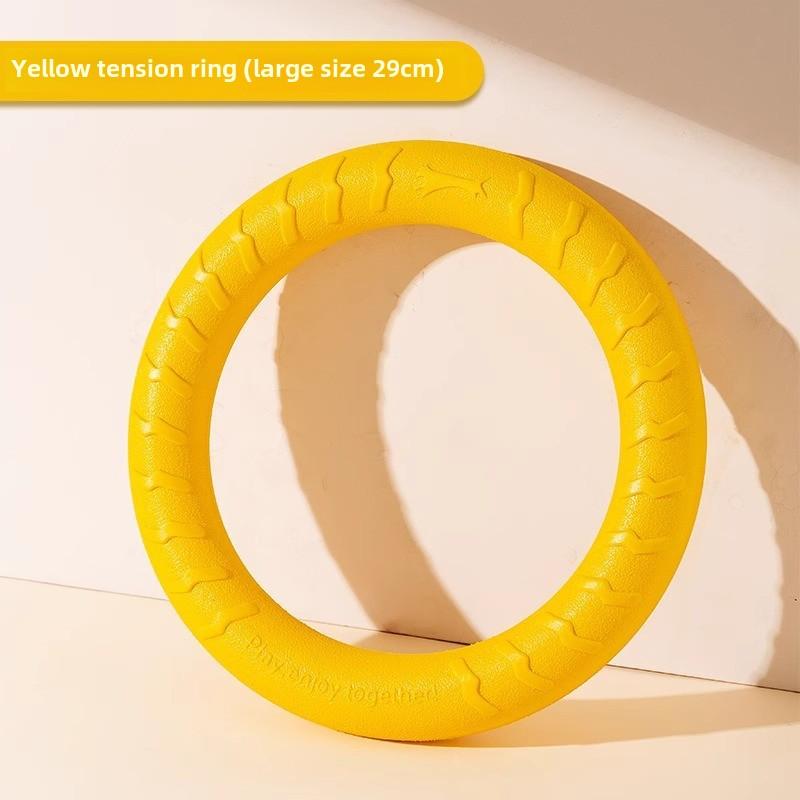 

Игрушки для собак, дрессировка на открытом воздухе, взаимодействие человека и питомца, кольцо для вытягивания, энергоемкий клей EVA Soft, устойчивый к укусам фрисби для домашних животных