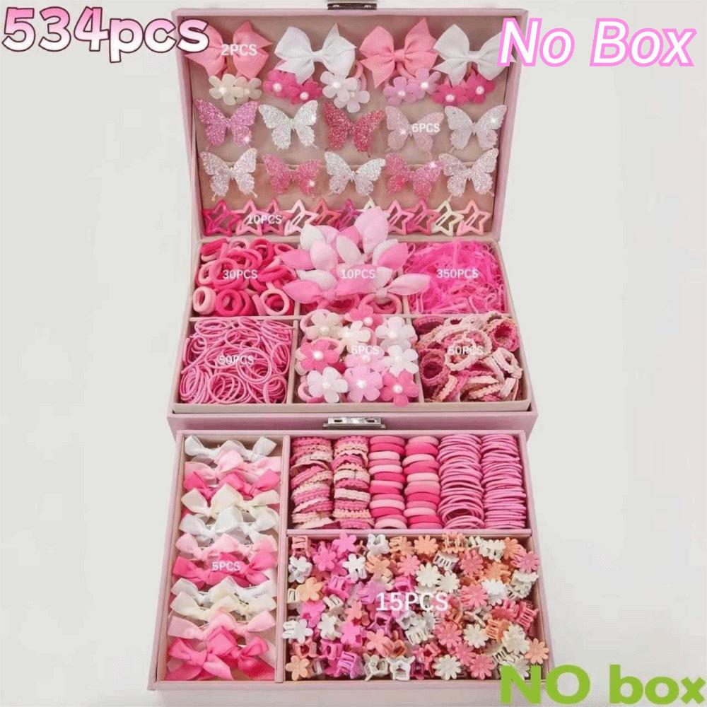 High Elastic Hair Accessories Set Colorful Hair Clips Frangipani Girls Hair Bands Girls Children