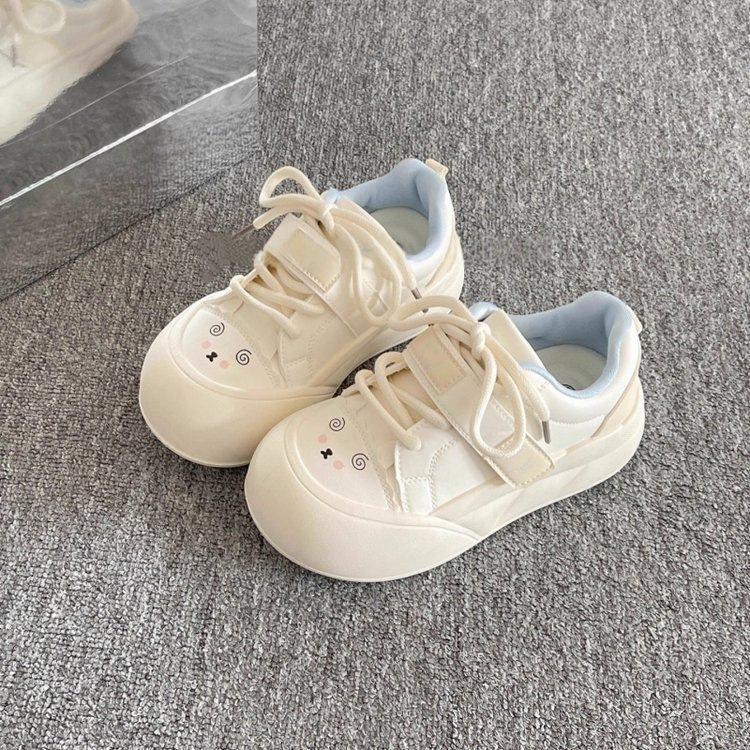 Thick-soled Campus Style Little White Shoes Women's Autumn New Board Shoes Bread Shoes Tide