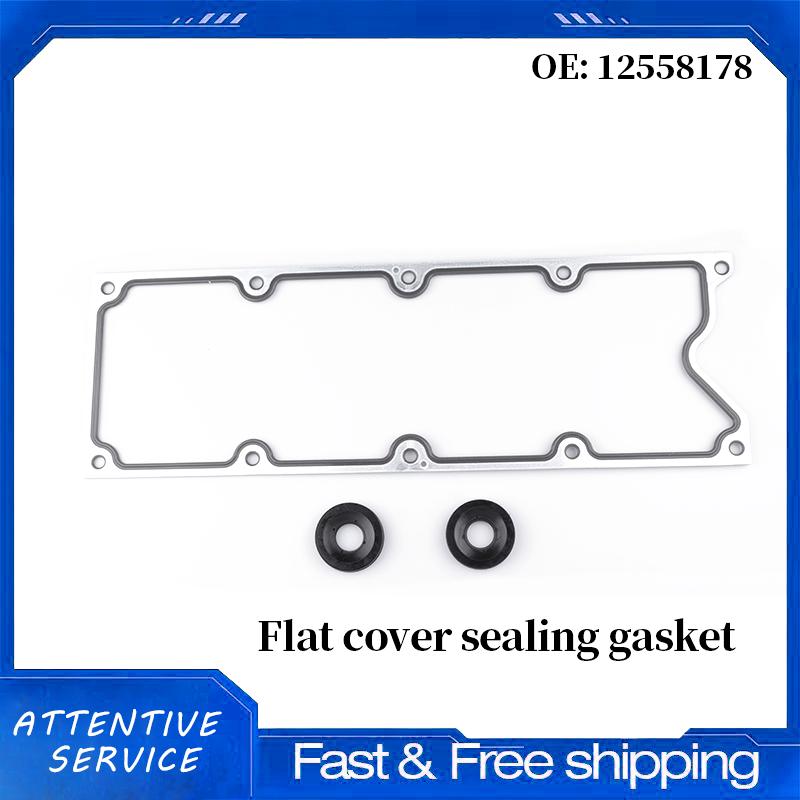 12558177 Engine Valley Pan Cover Gasket Compatible with Chevrolet Tahoe 2000–2006 GMC Envoy 2004 Cadillac CTS 2004–2005