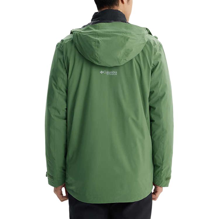 Columbia Titanium Series 3-In-1 Hooded Zipper Fashion Long Sleeve Cotton Liner Hiking Waterproof Windproof Durable Lightweight Rain Jacket WE2426-352