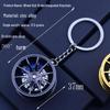 Cross-border Car Brake Keychain with Rotating Wheel & Laser Logo