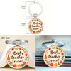 Meilleur Enseignant de Tous les Temps Porte-clés Lettre Décoration Pendentif Pour Cadeau