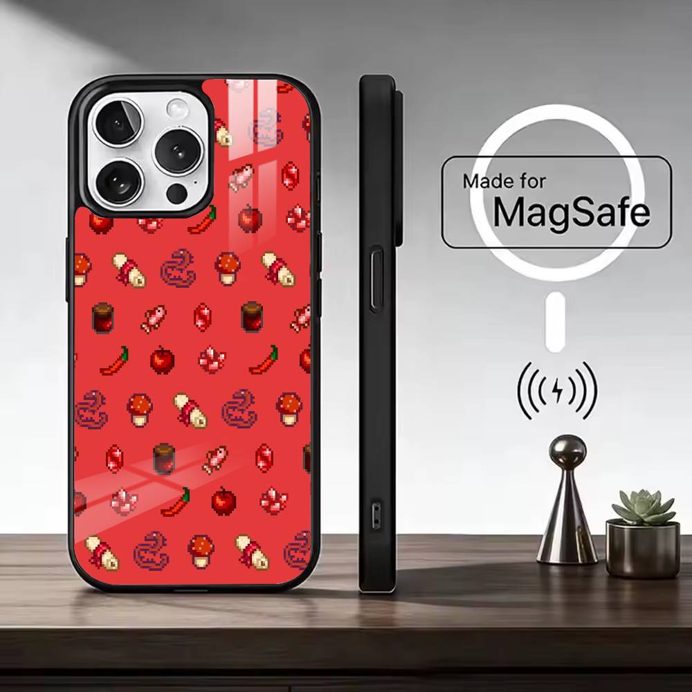 Funny Game S-Stardew valley Phone Case For iPhone17,16,15,14,13,12,11 Plus,Pro Magnetic For Magsafe Wireless Charging iPhone12
