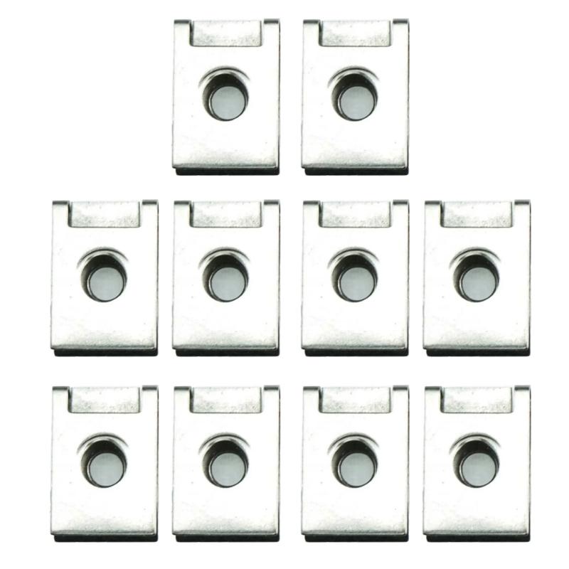 

Universal License Plate Screw Clips 10Pcs Vibration Proof Metal Fasteners Tamperproof Car Accessories