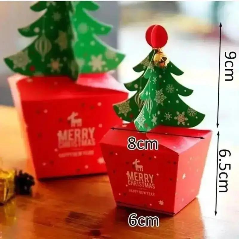 20Pcs Christmas Candy Box Christmas Gift Packaging Box Children's Gift Candy Christmas Packaging Box Wedding Guest Gift Box