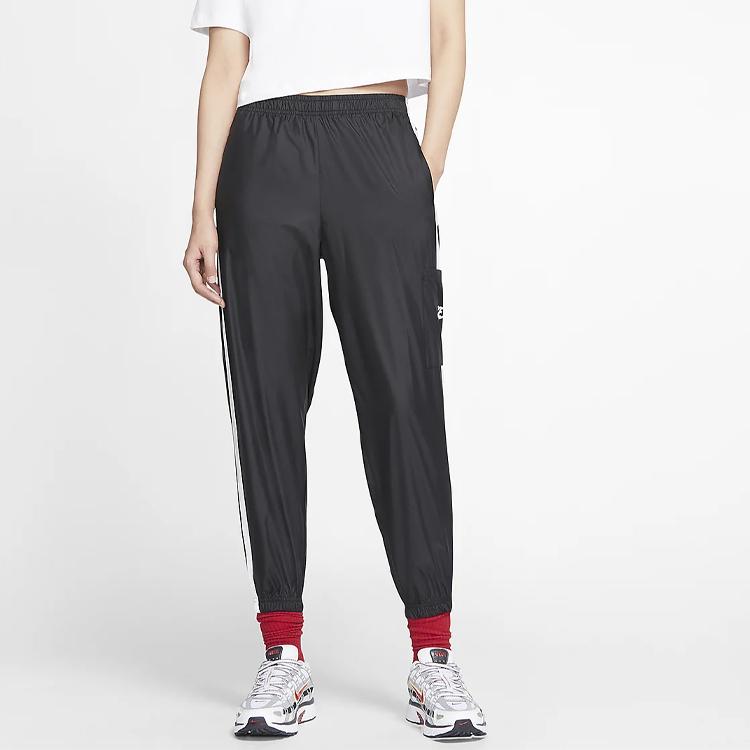 Nike Mid-Rise Lightweight Woven Pants With Tapered Eco-Friendly Design Women Pants Black CJ7347-010