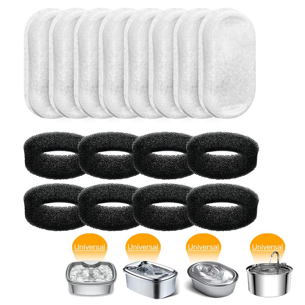 

Сменные фильтры для фонтана для кошек и собак, дозатор из нержавеющей стали, кормушки для домашних животных, замененный фильтр с активированным углем