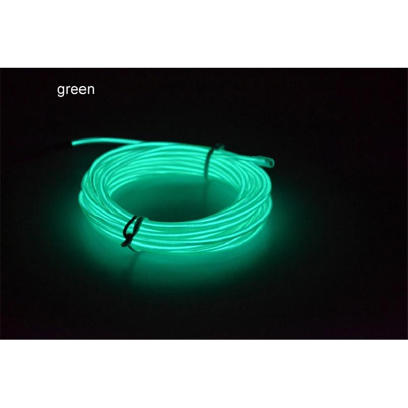 EL Wire LED Glow Light Colorful 1M 3.28ft Rope tape Cable Strip Neon Lights Shoes Clothing Car waterproof strip Lights