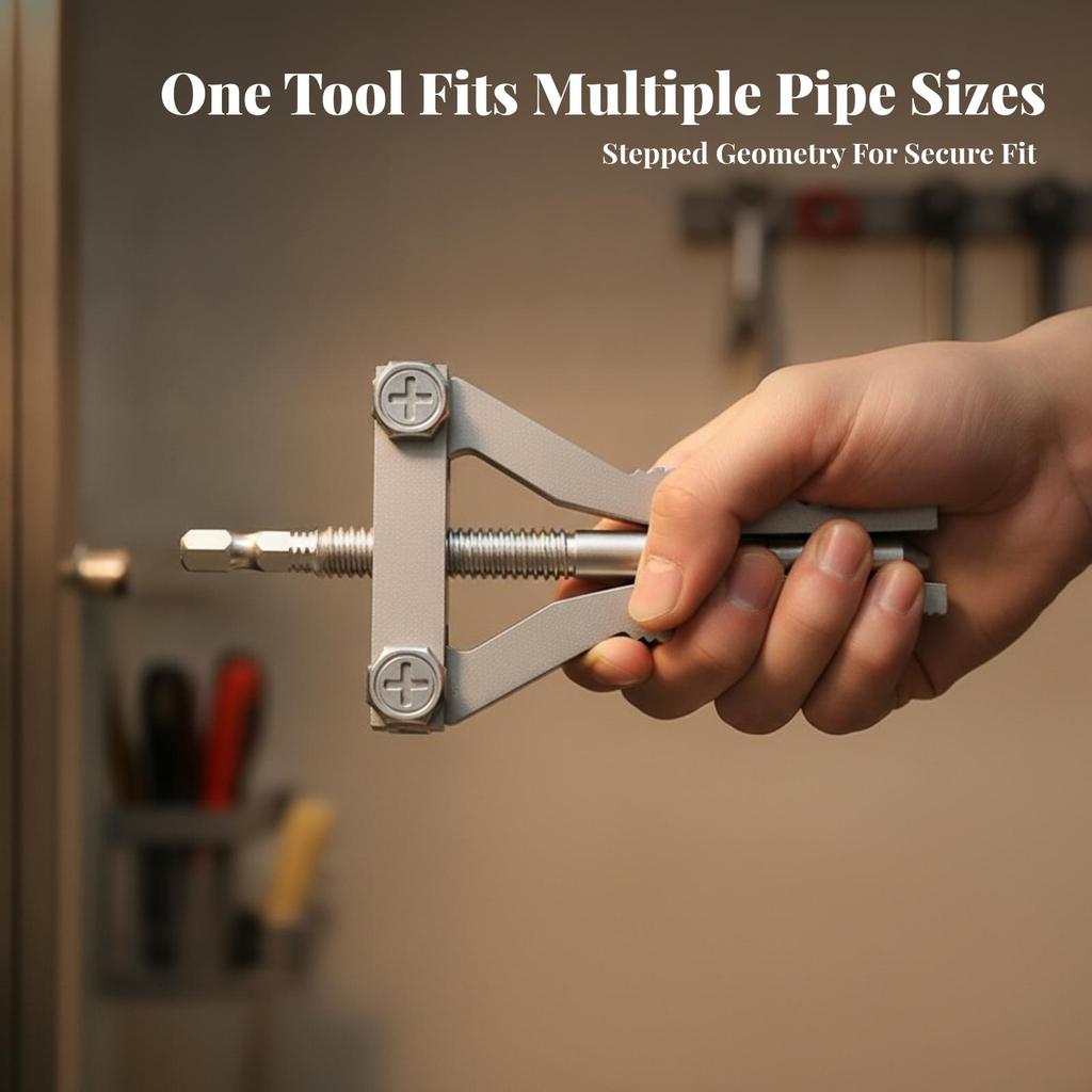 Broken Pipe Thread Extractor Tool Serrated Internal Wrench Compact