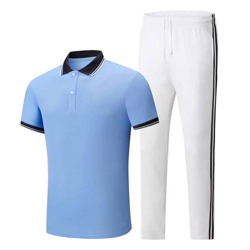 Summer Sports Quick-Dry Ice Silk Polo & Shorts Set for Men