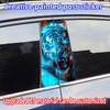 Ferocious Tiger Car Stickers Auto B Pillar Waterproof Sunscreen Decor Cover Scratches Car Doors Pillar Vinyl Decals Accessories