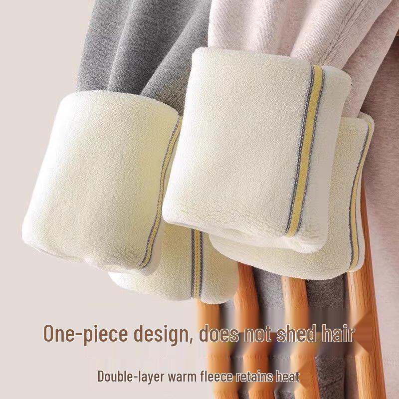 LANGSHA Women's Lamb Wool Lined High-Waist Thermal Leggings