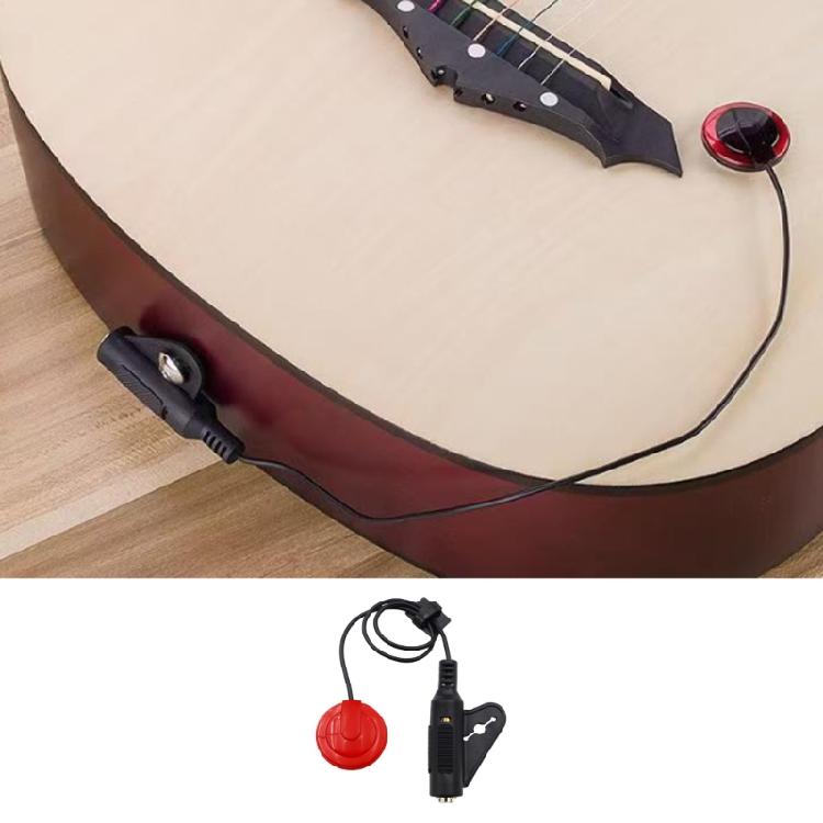 Quick Mount Guitar Transducer Suitable for Electric Ukulele and Percussion Instruments Ergonomic Design Nonslip Grip