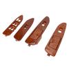4pcs Window Switch Panel Set Front Rear Left Right for Land Cruiser J100 1998‑2007 Left Hand Drive Mahogany Color