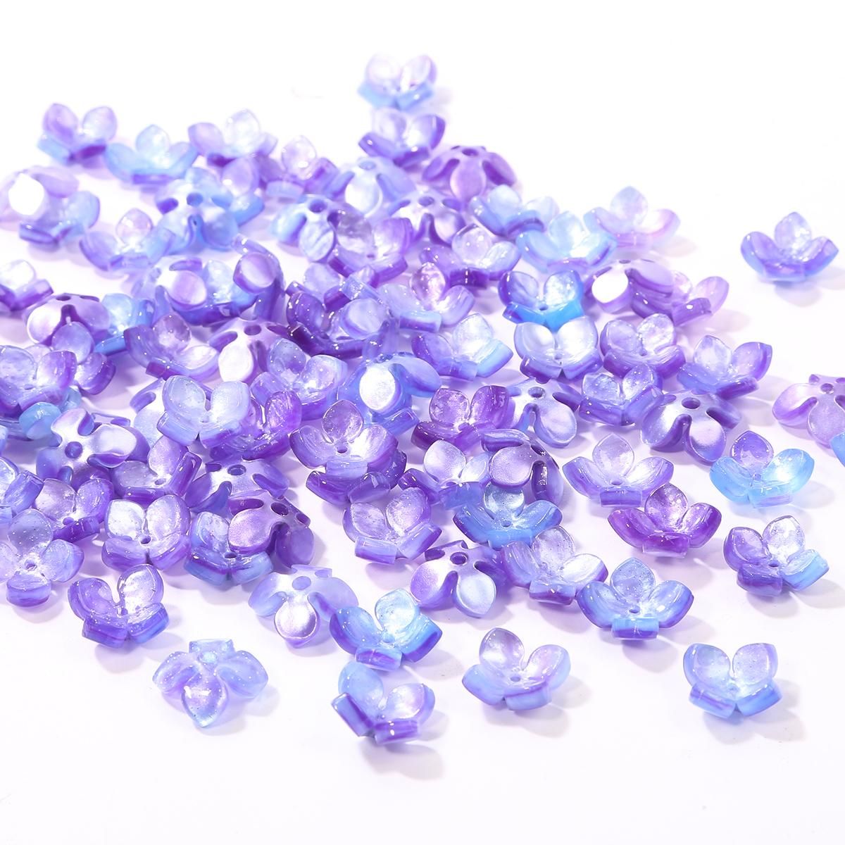 

10 шт. акриловая имитация ракушки лепестки гортензии цветок подвеска бусины для изготовления ювелирных изделий