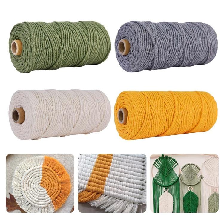 Macrame Cord Gift Wrapping Decorative Projects Handmade Macrame Rope(3mm×100m)