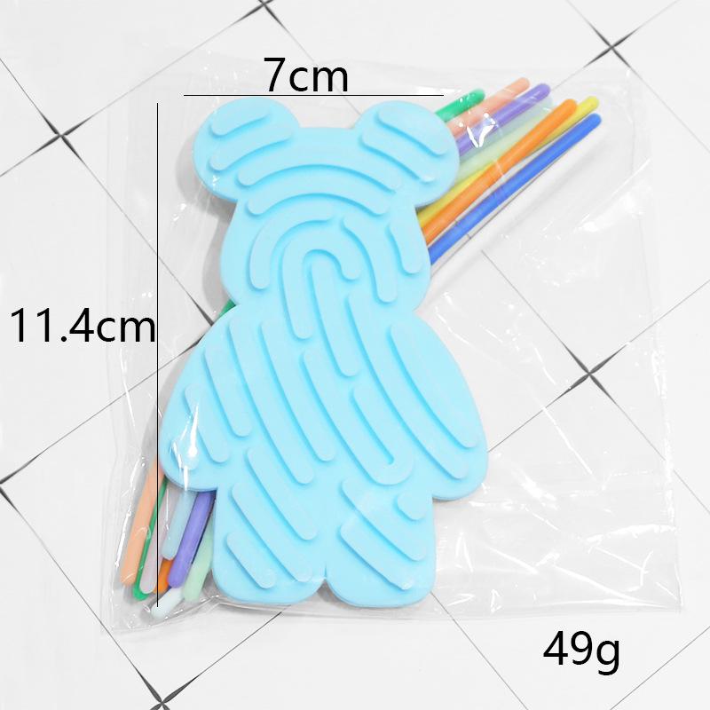 Creative Silicone Sensory Decompression Board for Kids - Educational Induction Activity Toy