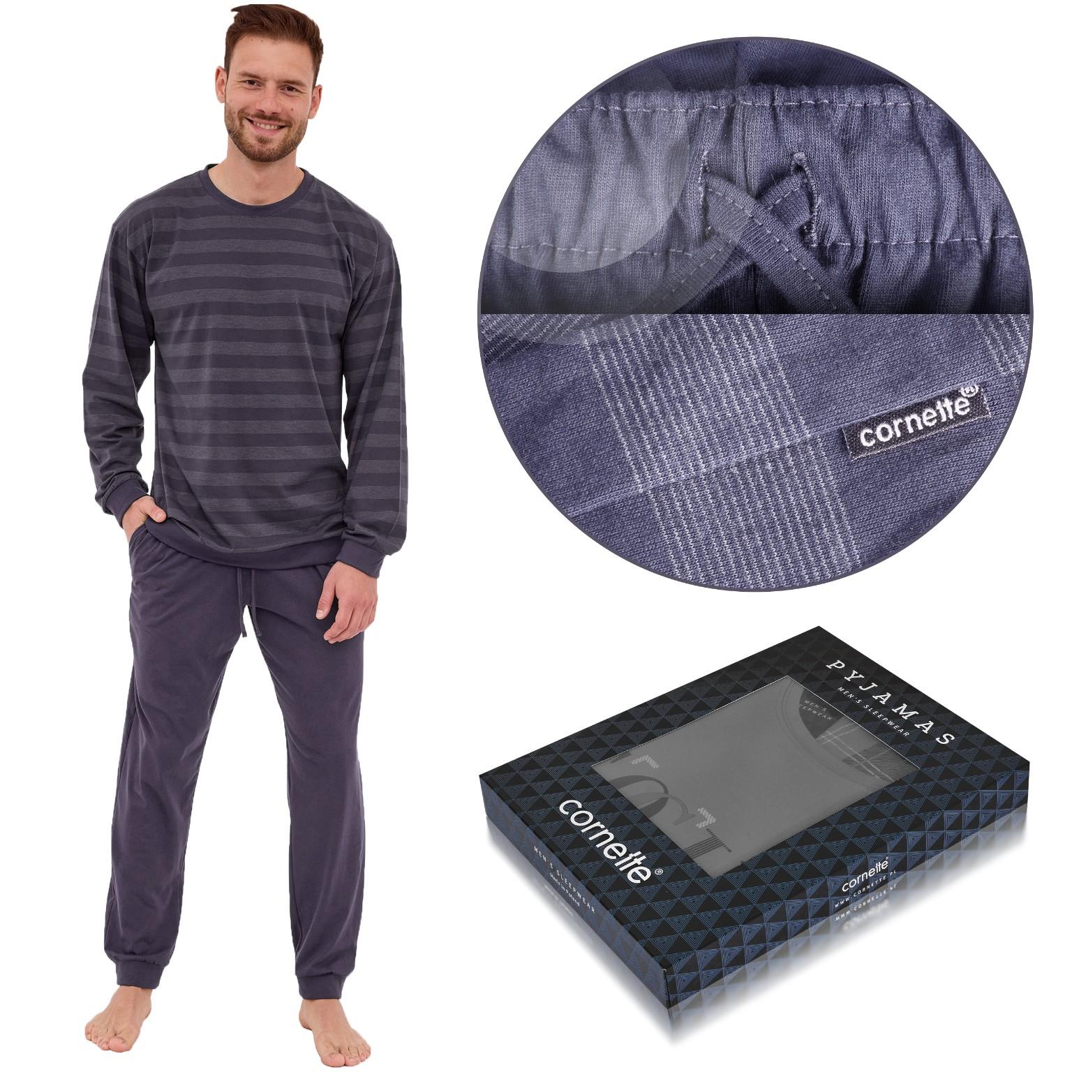 CORNETTE Men's LOOSE15 Cotton Blue Pajamas XXL