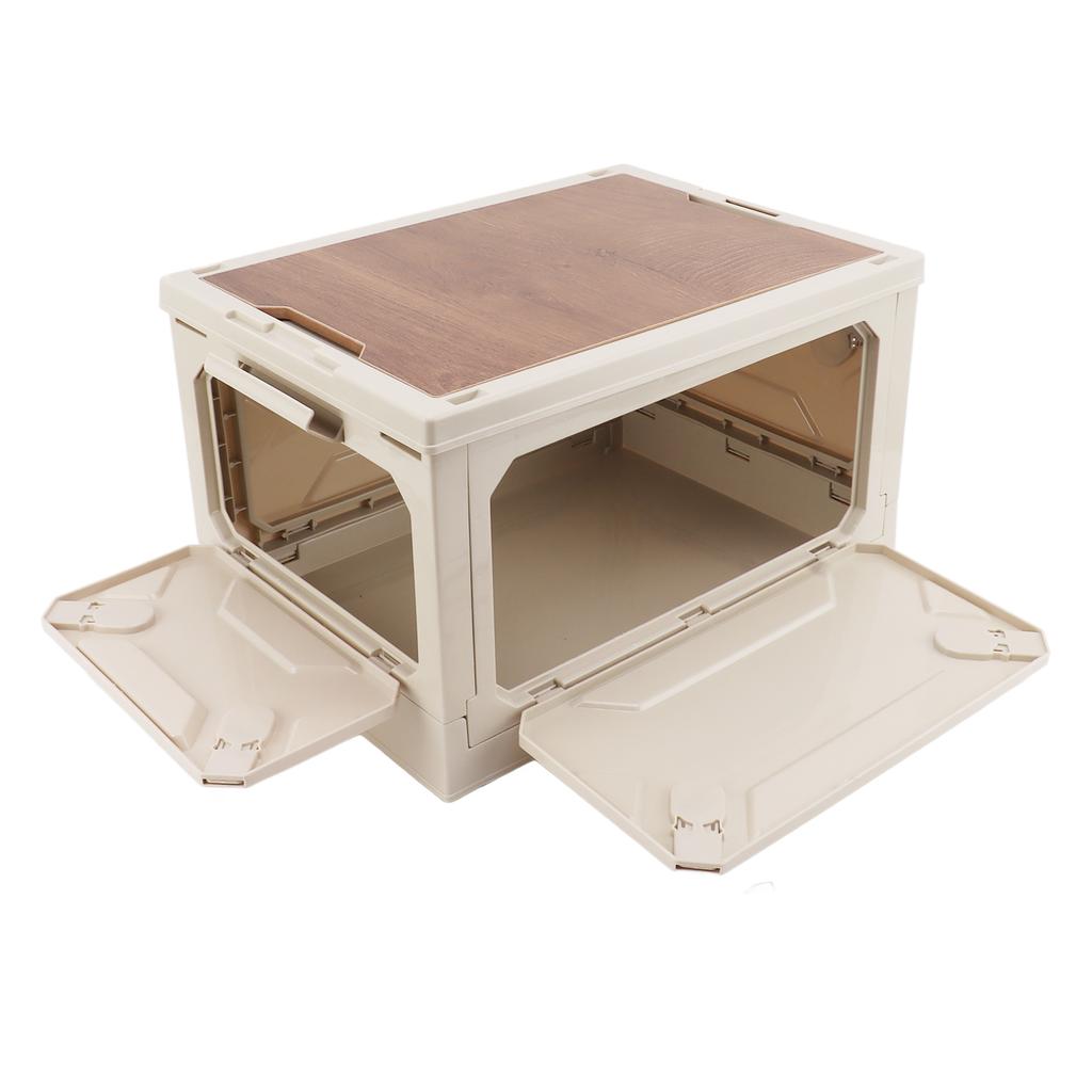 Caixa de Armazenamento de Camping Dobrável Design de Polia À Prova d'Água Abertura em 5 Lados Caixas de Armazenamento Dobráveis para Carro Exterior