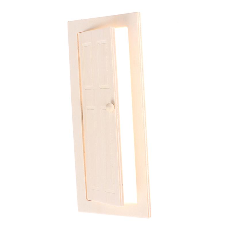 1/12 Scale Miniature Interior Wooden Door DIY Dollhouse Furniture Accessories