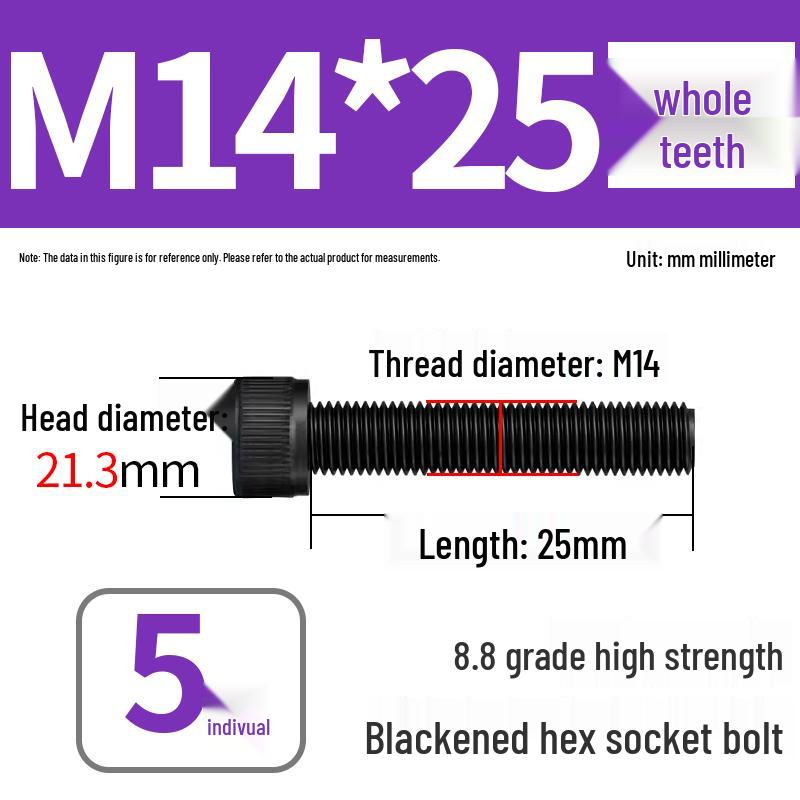 8.8 High-Strength Socket Head Cap Screw Bolt (M4-M20)