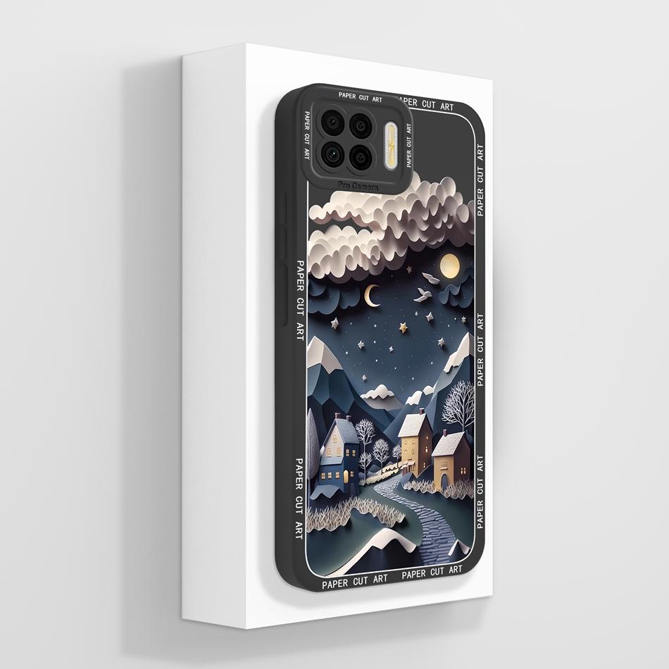 Für Oppo Reno 4 Lite / Reno 4F Handyhülle Einfacher Schmetterling Kameraschutz Rückseite Weiches Flüssigsilikon Anti-Drop-Stoßfänger