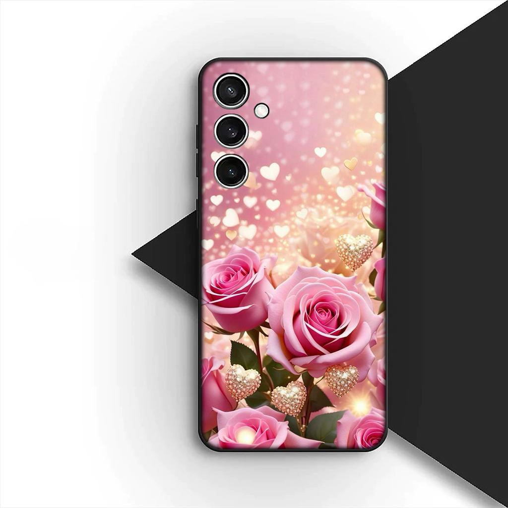 Cover for Xiaomi Poco C75 C65 C85 X7 X6 M8 F7 F8 Ultra F6 Pro Casing Phone Case Red Rose Flower Elegant Bloom Pink Peony