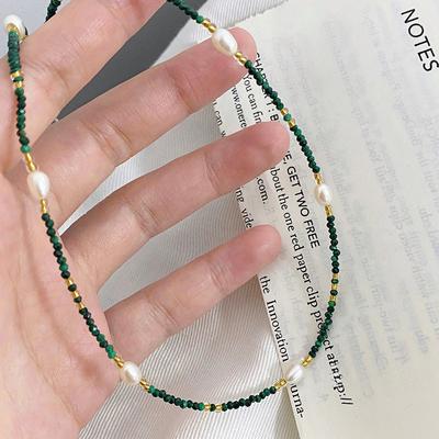 Peacock Pearl Necklace with Artistic Retro and High-end Temperament Design Sense Clavicle Chain
