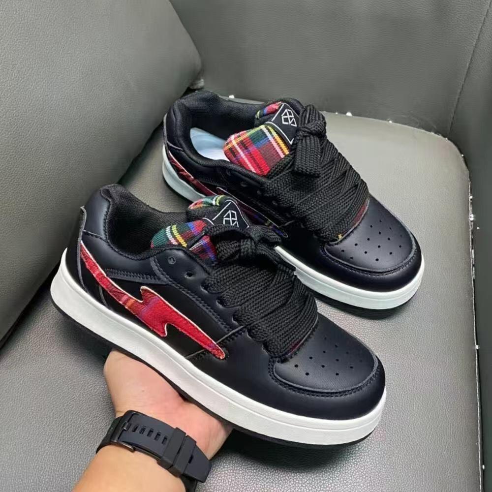 2025 Original Black Chubby Bread Retro Sports Leisure Guochao Couple Versatile Board Shoes Men's and Women's Same Ultra Light
