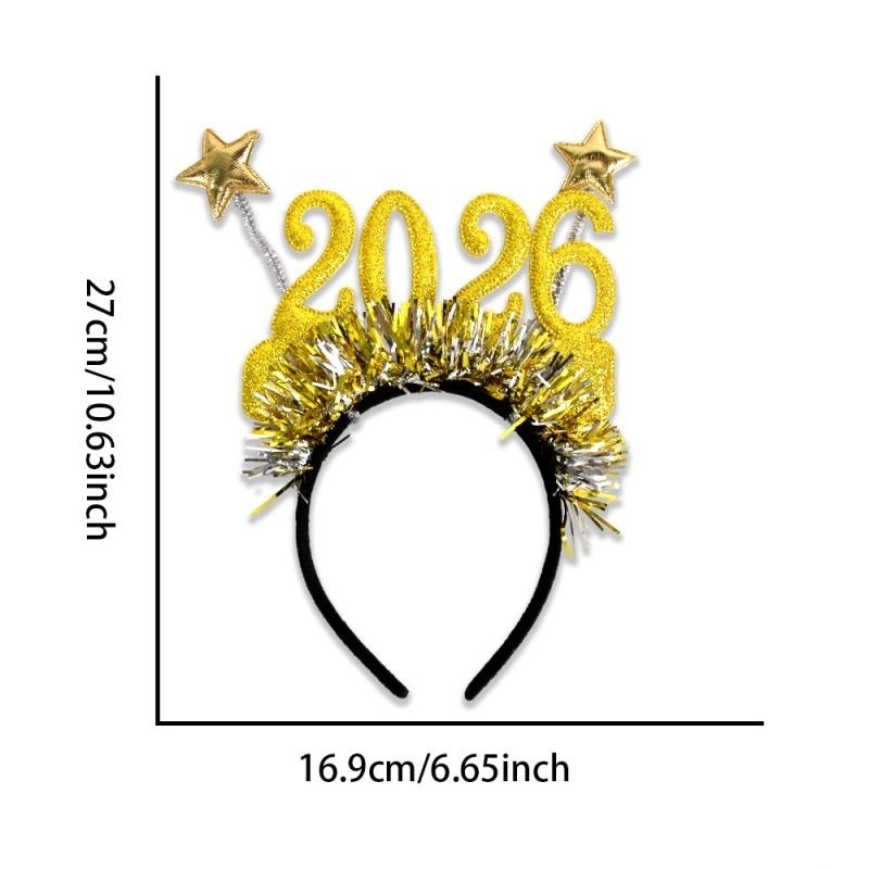 2026 Digital Funny Glasses - Christmas & New Year Creative Eye Wear, Party Decoration Photo Frame for Holiday Gatherings