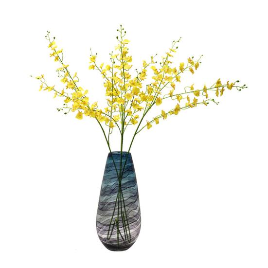 Artificial Phalaenopsis Flower Real Touch Faux Butterfly Orchid Branch for Tall Vase Wedding Home Office Party Hotel Decoration