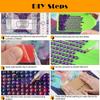 Flower Diamond Art Piece Set, 5D DIY Colorful Round Gemstone Cross Stitch Painting Craft Decoration Home Wall Mural