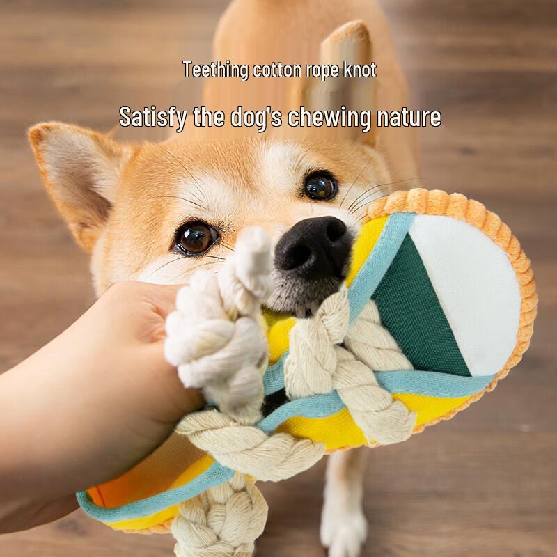 Squeaky Dog Slipper Chew Toy