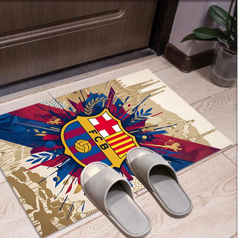 FOOTBALL Club Barcelona Pattern Rug, Indoor/Outdoor Mat, for Picnic, Gameroom, Bedroom, Office, Living Room, Home Decor Carpet, Birthday Gift