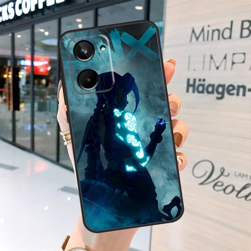 Arcane Jinx Vi Anime For Realme C30 C11 C15 C21Y C25 C33 C35 C55 GT Neo 3T 2T 5 3 8 9 10 11 Pro Plus Phone Case