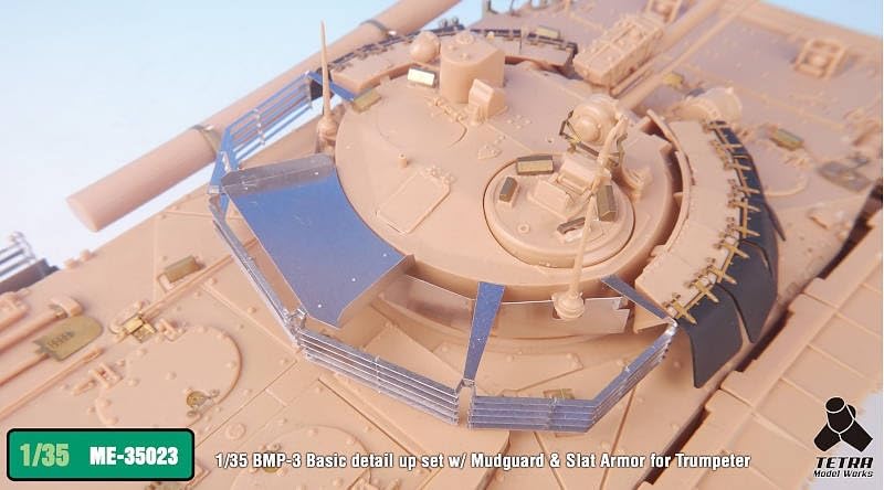 Tetra Model ME Series Russian Infantry Fighting Vehicle Mudguards with Slat Armor Plastic Model Parts ME3523 1/35 BMP-3 (TR Model)